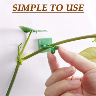 YWDZ-400Pcs Clips de fijación de pared para plantas trepadoras, fijador de plantas, enredaderas, Clips de pared para plantas de hojas verdes, soporte de enredaderas para pared