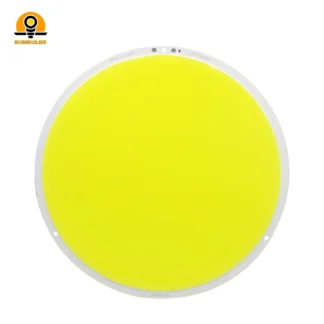 SUMBULBS-bombilla LED redonda superbrillante, 160mm, Circular, DC 12V, COB, 100W, blanco frío y cálido, para lámpara de exterior