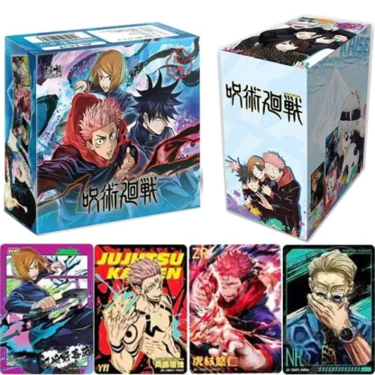 Tarjeta de Jujutsu Kaisen, tarjetas de Warlock, Gojo Satoru Fushiguro Megumi Itadori Yuji, tarjetas de colección periféricas de Anime populares