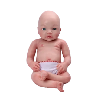 COSDOLL 18 pulgadas 2700g Laura Bebe Girl muñecas Reborn totalmente suave silicona sólida muñecas para bebés recién nacidos regalos muñeca Gril realista un bebé