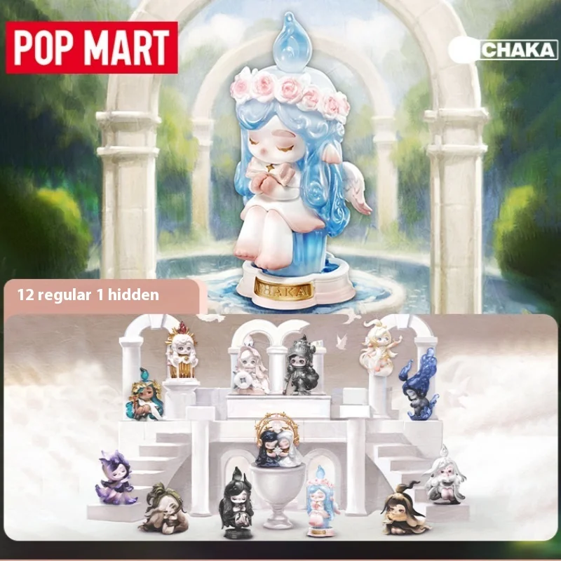 Caja ciega de la serie Popmart Chaka Candle Whisper, juguetes de moda para decoración y regalo de cumpleaños genuino sorpresa para niños