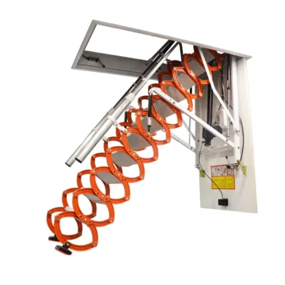 Escalera telescópica Escalera de ático de elevación eléctrica automática con control remoto motorizado de alta resistencia directa de fábrica