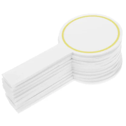 Tableros de escritura amarillos de mano, espuma portátil, borrado en seco, jueces, votación, pizarra blanca en blanco, multiusos, 6 uds.