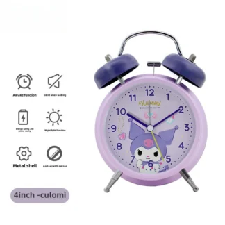 2025 Lindo despertador, personajes de anime, despertador bordado, dormitorio de color claro, escritorio, decoración de alta estética