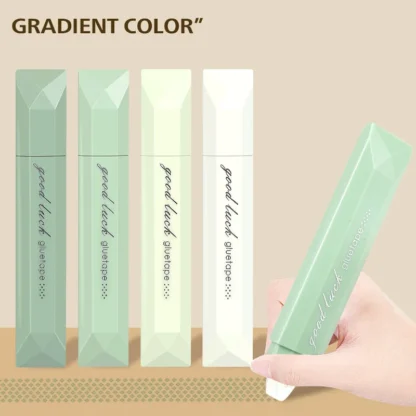 4/5 Uds. Dispensador de rodillo de cinta adhesiva de doble cara de Color degradado tipo rotulador para notas, diario, trabajo hecho a mano DIY F3032