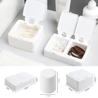 Mini caja de almacenamiento tipo botón, caja de almacenamiento emergente, cajón de almacenamiento de escritorio, organización de clasificación de objetos pequeños, superventas