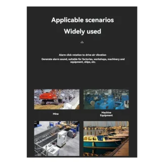 ABZW Mini sirena de Motor de Metal roja alarma Industrial sonido protector eléctrico contra robo 120Db MS-190