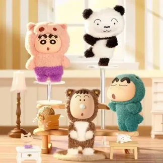 Caja ciega de peluche Original Crayon Shinchan COS, bonito colgante de muñeca, figura coleccionable de moda, muñeca Kawaii, regalo para niñas