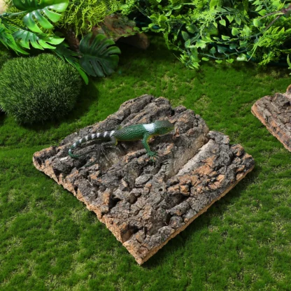 4 Uds. Decoraciones para pecera, fondo de terrario para reptiles, corteza de corcho Natural, accesorios para acuario, lagarto, dragón, serpiente, decoración para mascotas