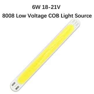 10 Uds nuevo 80x8mm 18-21V DC 6W tira de LED blanca fría 600lm COB fuente de luz bombilla Chip a bordo para bricolaje