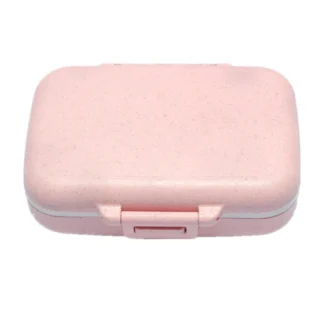 Pastillero portátil con 6 compartimentos, dispensador de medicina PP saludable, organizador de viaje, tamaño de bolsillo, uso diario, ecológico, biodegradable