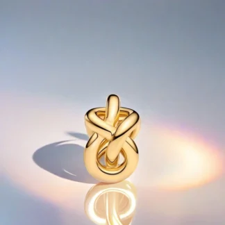 Abalorios de nudo infinito para mujer, cuentas de plata, oro y plata 925, compatibles con pulsera Original, cuentas Diy para regalo de joyería a juego