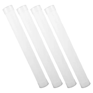 4Pcs 35x31cm Tubos Plásticos Redondos Tapas Contenedores de Almacenamiento para Envío de Carteles Mapas Pintura Embalaje