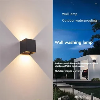 6W 12W AC85-265V impermeable montado en superficie luz LED de pared luminaria nórdica moderna lámparas de pared interiores sala de estar porche al aire libre