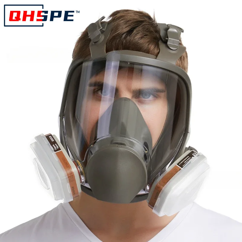 Máscara de Gas antivaho 6800, respirador Industrial para pulverización de pintura, filtro de seguridad para trabajo, a prueba de polvo, protección facial completa de formaldehído