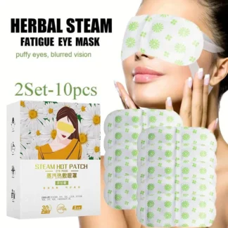 Paquete de alivio de mascarilla de ojos de vapor de 10 o 5 edredón para el cuidado de los ojos con reducción de fatiga para relajación y alivio autocalentable del sueño