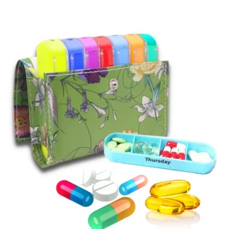Caja de embalaje de pastillas de 7 días, administrador semanal de almacenamiento de pastillas, caja contenedor, dispensador de pastillas, caja de gestión de pastillas