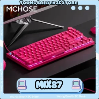 MCHOSE MIX87 interruptor magnético teclados mecánicos teclado para juegos por cable RGB 8000Hz 0.001mmRT teclado accesorios de PC personalizados