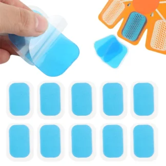 Almohadilla de Gel reemplazable para músculos abdominales, estimulador ABS, almohadillas de hidrogel, pegatina, accesorios de entrenamiento corporal para dispositivo de entrenamiento EMS, 10 Uds.