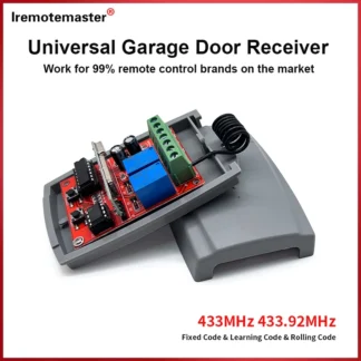 Receptor de Control remoto Universal para puerta de garaje, 2 canales, para BENINCA CARDIN DEA DOORHAN AT-4 MOTORLINE DITEC, código rodante fijo de 433mhz