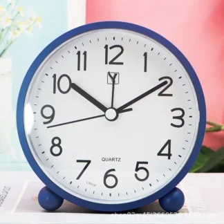 Reloj despertador con temporizador silencioso, reloj despertador de estudio para estudiantes de dígitos grandes, decoración de escritorio para el hogar, escaneo silencioso, mesa pequeña para dormitorio