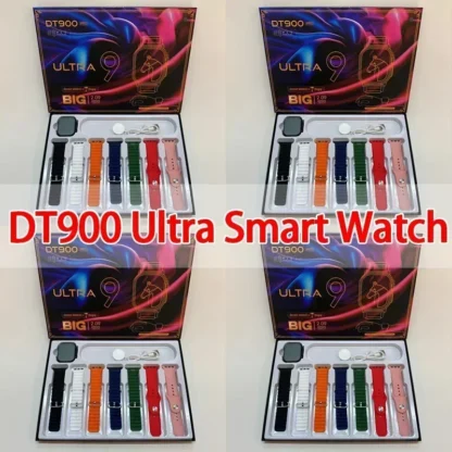 7 correas de Reloj 2024 nuevo Watch10 DT900 Smartwatch Pantalla Circular Amoled monitoreo ECG Reloj inteligente Reloj de pulsera 