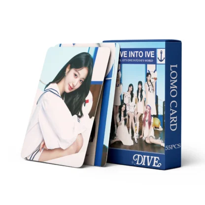 55 piezas en stock IVE Fan Collection Card DIVE INTO IVE wonyoung Tarjeta fotográfica postal tarjeta lomo