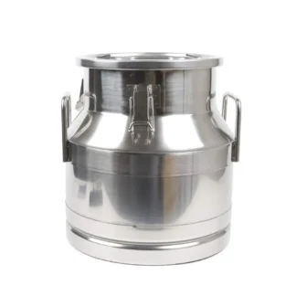 Loyalheart Lata de leche de acero inoxidable 304 de 12 l/3,2 galones, jarra de transporte de leche resistente para almacenamiento y transporte