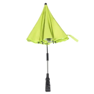 Sombrilla para cochecito de bebé, protección UV, sombrilla bloqueadora solar para cochecito de niño pequeño, protector con revestimiento verde y plateado, lluvioso y soleado