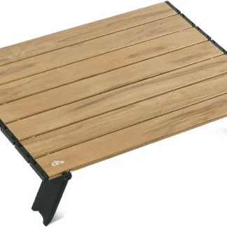 Mini picnic en la playa compacto ultraligero plegable Alu. Mesa con bolsa de transporte, dos tamaños (naturaleza - L)