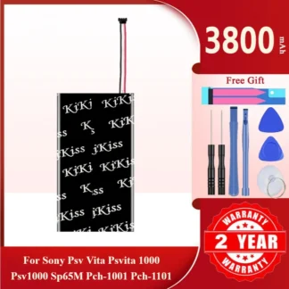 Batería potente KiKiss de 3800mAh para Sony PSV VITA PSVITA 1000 PSV1000 SP65M PCH-1001 PCH-1101