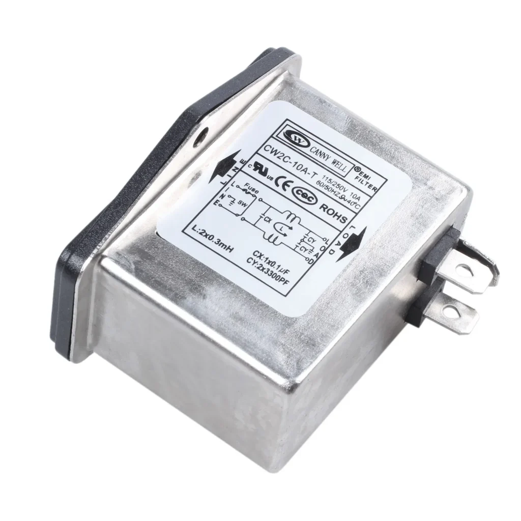 B21B 2 uds accesorios: 1 Uds terminales de soldadura filtro IEC 320 C14 EMI y 1 Uds DM 55-1 voltímetro Digital LCD enchufe estadounidense