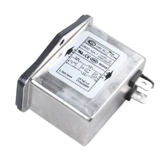 B21B 2 uds accesorios: 1 Uds terminales de soldadura filtro IEC 320 C14 EMI y 1 Uds DM 55-1 voltímetro Digital LCD enchufe estadounidense