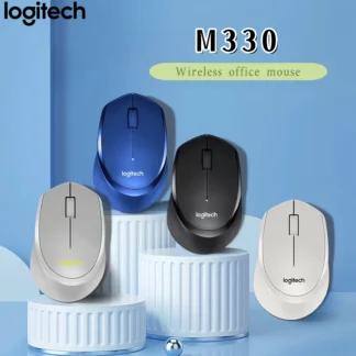 Ratón silencioso inalámbrico Logitech M330, ratón para juegos de oficina, ratón portátil con sonido ligero, Plug and Play