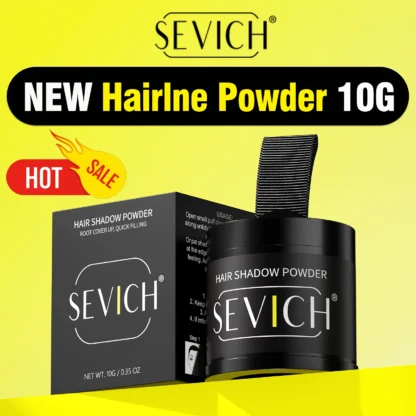 10g SEVICH línea de cabello en polvo cubierta de raíz negro impermeable sombra de cabello en polvo Natural Cove pérdida de cabello sombra de línea de cabello ocultar