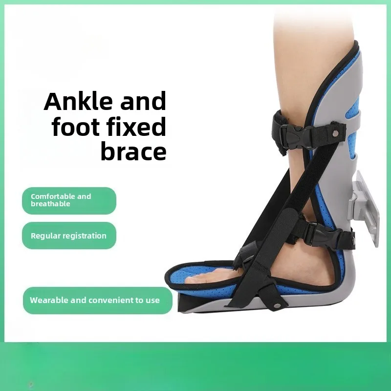 Fijación de fracturas de tobillo, uso nocturno, soporte para caminar diario, soporte y fijador de fijación de fracturas de caída de pie