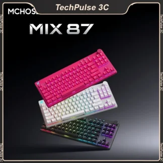 MCHOSE MIX87 teclados para juegos con interruptor magnético 8K 0.001mmRT RGB luz personalizada Teclado mecánico con cable PC accesorios para deportes electrónicos regalo