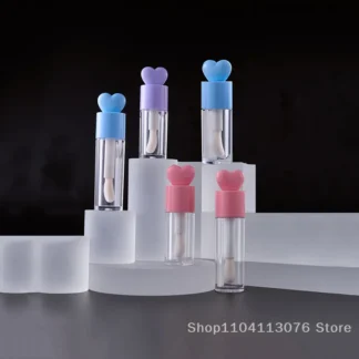 Tubo de brillo de labios portátil de 4/6ml, varilla gruesa mate, contenedor de cepillo grande, botella vacía, contenedor de esmalte de labios, herramienta de maquillaje