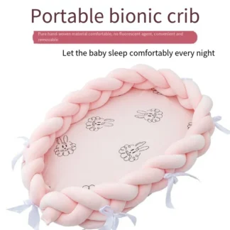 Cojín extraíble para cuna mediana, protección conveniente, plegable, antipresión, biónico, cama en cuna
