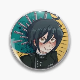 Chibi Shuichi Saihara-Pin de botón suave para mujer, Pin de solapa, Collar divertido, regalo, broche para amante, decoración, joyería de dibujos animados de Metal, insignia de moda