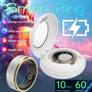Para Samsung Galaxy anillo inteligente hombres mujeres IP68 impermeable ritmo cardíaco oxígeno en sangre Monitor de salud del sueño deporte Fitness anillo de salud
