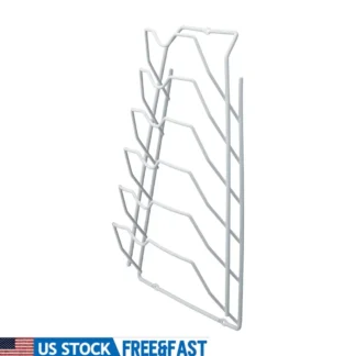 Organizador de tapa de 6 estantes, estante de gabinete, solución de almacenamiento de Metal, fácil acceso, accesorios de cocina, ahorro de espacio montable, 10,62x4x16,62