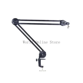 Soporte micrófono giratorio 360 ​​grados con accesorio del escritorio C abrazadora C Arm Boom metal ajustable uso