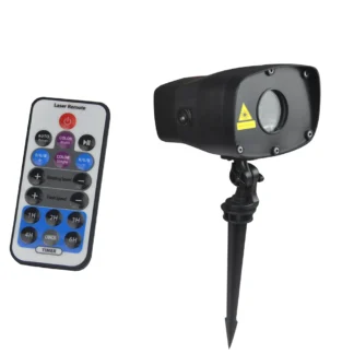 Mini luz de césped para exteriores, luz láser de jardín, estrella, 7 colores, IP65, impermeable, paisaje, Navidad, DJ, accesorio de iluminación, reflector compacto