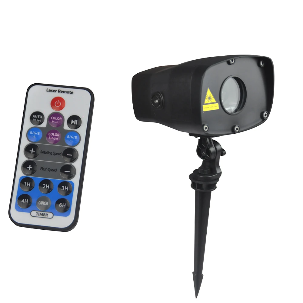 Mini luz de césped para exteriores, luz láser de jardín, estrella, 7 colores, IP65, impermeable, paisaje, Navidad, DJ, accesorio de iluminación, reflector compacto