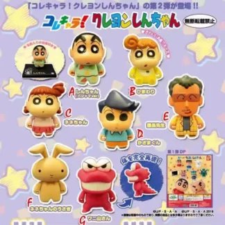 Hot Crayon Shin Chan personaje de dibujos animados Mini figuras Gashapon coleccionables Anime decoración de escritorio juguetes para niños regalo de cumpleaños