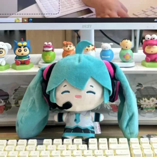 Muñeco de peluche de la serie Hatsune Miku Fufu de 15cm, muñeco lanzador de cola de caballo, regalo de cumpleaños para novia, muñeca bonita