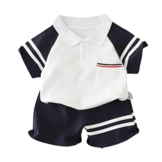 Conjunto de ropa de verano para bebé y niña, traje de camiseta y pantalones cortos, chándal informal, 2 unidades