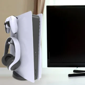 Soporte para auriculares con controlador, colgador colgante para XBOX ONE Series X/S, estante de almacenamiento para auriculares para consola delgada PS5/PS5, accesorios para juegos