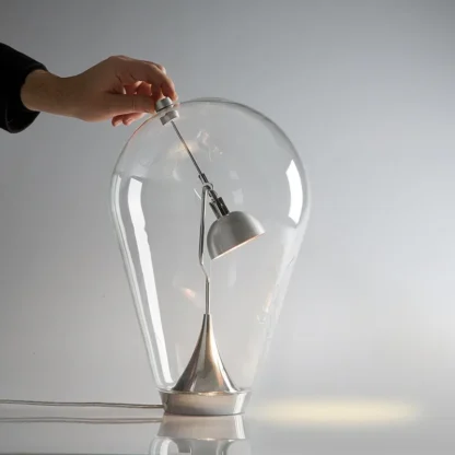 Lámpara de mesa con bombilla LED, luz gravitacional magnética para dormitorio, mesita de noche, estudio, mesita de noche, lectura, escritorio